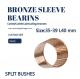 Diamond Oil Socket Split Sleeve Bronze Bushing Customized Size 35mm 39mm 40mm