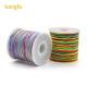 Singal or Rainbow Color 0.8mm Nylon Cord for DIY Jewelry Accessories Directly Supply