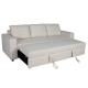 Wooden Frame Furniture Sofa Bed Durable Foam Imitated Linen Plastic Legs