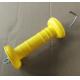 Heavy duty Diamond Hook and External Spring yellow Gate Handle for electric fencing / electric fence gate hanldes