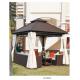 China outdoor house tent outdoor square gazebos rattan canopies 1102