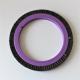 Stenter Machine Parts Stentex Finishing Machine Brush Wheel 122mm Dia Black Pig Hair Purple Plastic Body