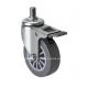 1.5 Diameter 35kg Threaded Brake PU Caster for Stable and Durable Performance 26415-73