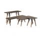 Comfortable H70cm L120cm Foldable Outdoor Table With Wooden Legs