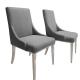 Gloss Lux Modern Upholstered Dining Chairs , Stylish High Back Fabric Dining Chairs