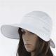 White Polyester Breathable Sun Visor Hat Anti Sunshine Wide Large Brim Available