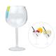 Clear Reusable Plastic Wine Glasses Cocktail Plastic Gin Balloon Home Picnics BBQ