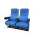 580mm Fabric Covered Public Theater Seating Customized Tip Up Theatre Chairs