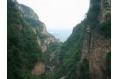 The natural scenic spot of wild waterway between mountains travels  Beijing of China