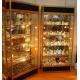 Fashion Metal Jewelry Display Showcase / Retail Glass Display Cabinet Custom Logo