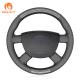 Hand Sewing Carbon PU Leather Steering Wheel Cover for Ford Kuga Focus C-MAX Transit Tourneo Connect 2004 2009 2007 2010