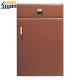 Brown Solid Color Modern Kitchen Cabinet Doors With PVC Film Laminating