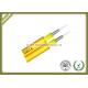 Tight Buffered Indoor Fiber Optic Cable , Duplex Zipcord Armored Fiber Optic Cable