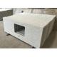 Quartz Engineered Stone Vanity Tops Squared Sink Hole Prefabricated Vanity Countertops