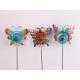 Multi Color Butterfly Shape Solar Garden Decorations 100mAh