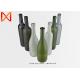 Exquisite Empty Glass Wine Bottles 8mm-12mm Bottom Thickness Crystal White Material