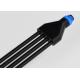 Black Y Shape Waterproof IP67 M15 Connector Electrical Cable