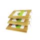 Professional Bamboo Kitchen Supplies Cherry Wood Bamboo Chopping Board Set 3 Piece