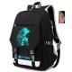 Factory wholesale OEM custom men trendy waterproof luminous school bags Laptop Backpack