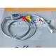 Snap Electrode Holter ECG Cable 2 Leads Medical Device Accessories For Patient Monitor