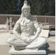 Marble Lord Shiva Statue Buddha Sculpture Garden Hand carved Life Size India God