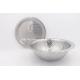 32cm Cookware metal steel safe salad bowl big round deep mixing basin with pattern lid