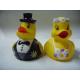 Wedding Bride / Groom Christmas Rubber Duck Floating Water Resistant OEM