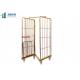 Warehouse Wire Cage Trolley 2 Side Folding 500-1000kg Load Capacity