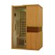 2 Person Ceramic Infrared Sauna Room With Led Strip, Remote Control