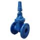 Nut Operator Resilient Wedge Gate Valve Non Toxic Epoxy Resin Coated Inner