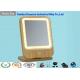 DC5V 5W Bamboo Electronics Touch Screen Makeup Mirror With Light