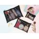 Simple small portable different capacity mesh and lace material pouch cosmetic makeup bag