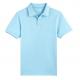 Blank Short Sleeve Mens Formal Polo Shirts , Blue 100% Hemp Polo Shirts