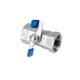 1PC NPT/Bsp Threaded Ball Valve with Butterfly Handle Manual Operation Control Mode