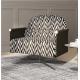 Simple Modern Luxury Living Room Furniture Pivoting Foot Nordic Single Sofa