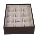 High Grade Pu Leather Jewelry Display Box For Necklace / Pendant 15 Spaces