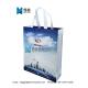 Custom Wholesale Hot Sale Reusable non woven gift bag with logo /white handle2.5*40cm