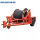 Power Construction Double Reel Cable Drum Trailer Machinery High Precision