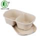 Natural Color Biodegradable Disposable Tableware Plant Fiber Eco Friendly Food Packaging Boxes