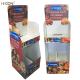 Freestanding Brown Point of Sale Cardboard Vitamin Display Stands