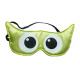 Personalized Green Color Sleeping Blindfold Eyemask Lovely Eyes Pattern Made Of Satin