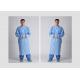 SMS Material Disposable Lab Gown , Disposable Medical Scrubs Non Absorbent
