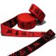 30mm 34mm Textile Elastic Band Red Jacquard Webbing Tape