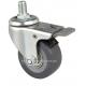 2mm Thickness 2642-76 Edl Mini 2 40kg Threaded Brake PU Caster for Heavy-Duty Machinery