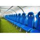 School Stadium Football Subs Bench With Shelter Galvanized Steel Material