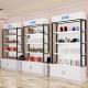 Cosmetic Makeup Wood Retail Display Cases Wooden Wall