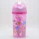 600ml Plastic Children Water Bottle with Drinking Straw Lid