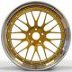 2 Piece Deep Dish Forged Wheels Rims 23 Inch Brushed Gold Disk