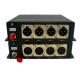 Two Way XLR Audio To Fiber Converter Broadcasting BIDI Balanced Audio