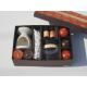 Orange & Brown scented & assorted  tealight candle & floating candle packed into gift box